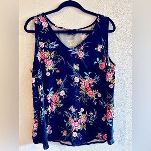 Torrid Floral V Neck Tank Top. Size 2X